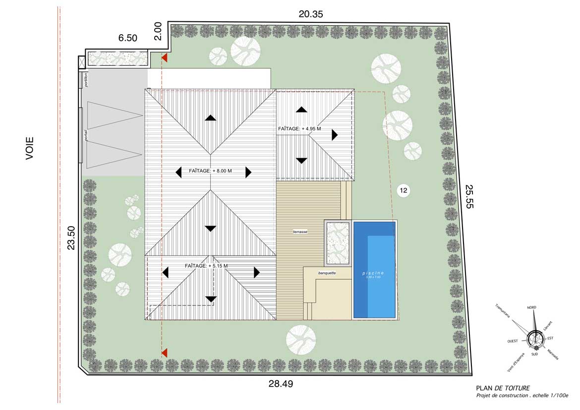 Plan de toiture