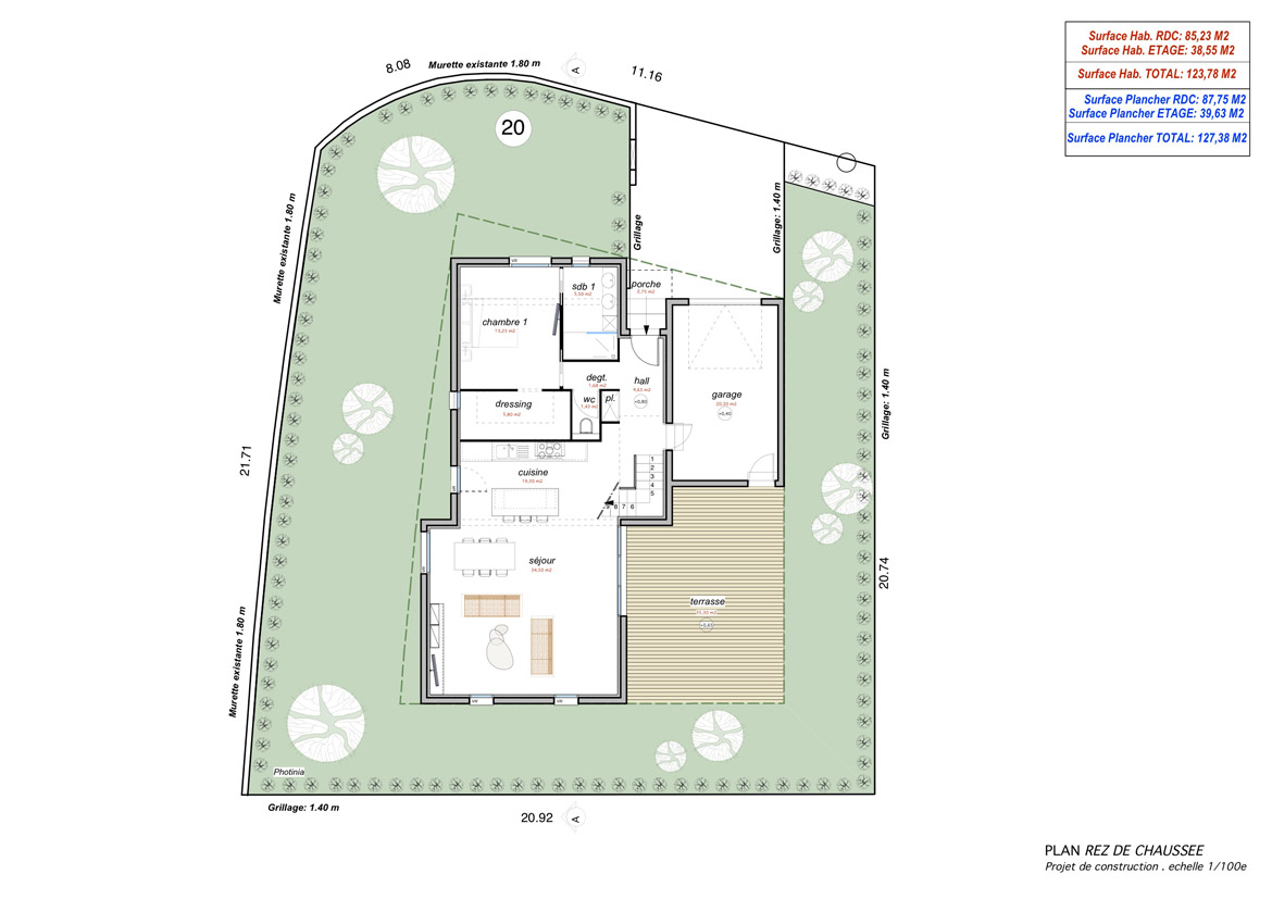 Plan du rez-de-chaussée