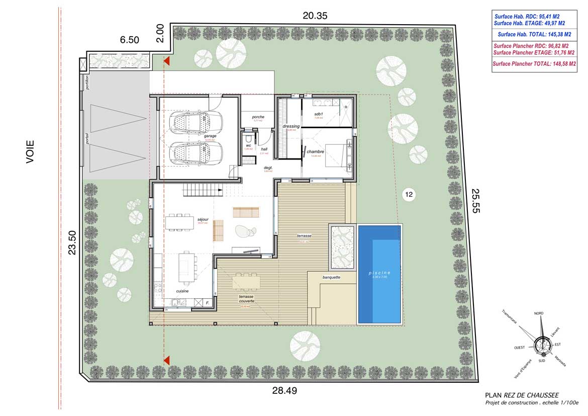 Plan du rez-de-chaussée